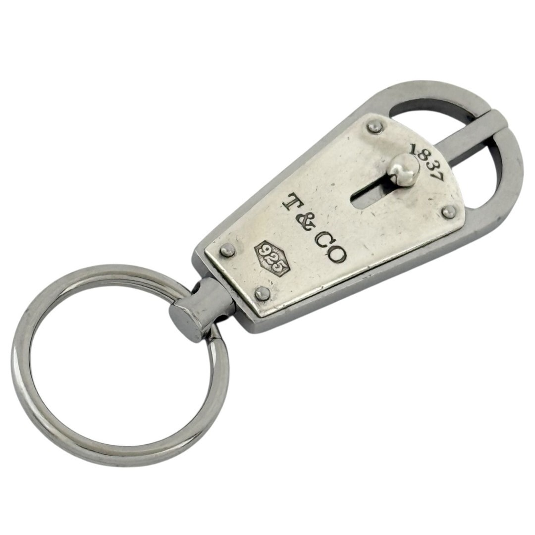 ティファニー　メンズ　メイカーズ　バレット　キーホルダー　キーリング　シルバー