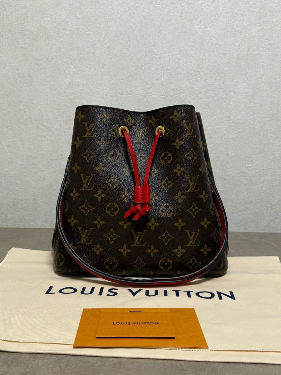 未使用に近い】極美ルイヴィトン M44021 ネオノエ MM コクリコ IC