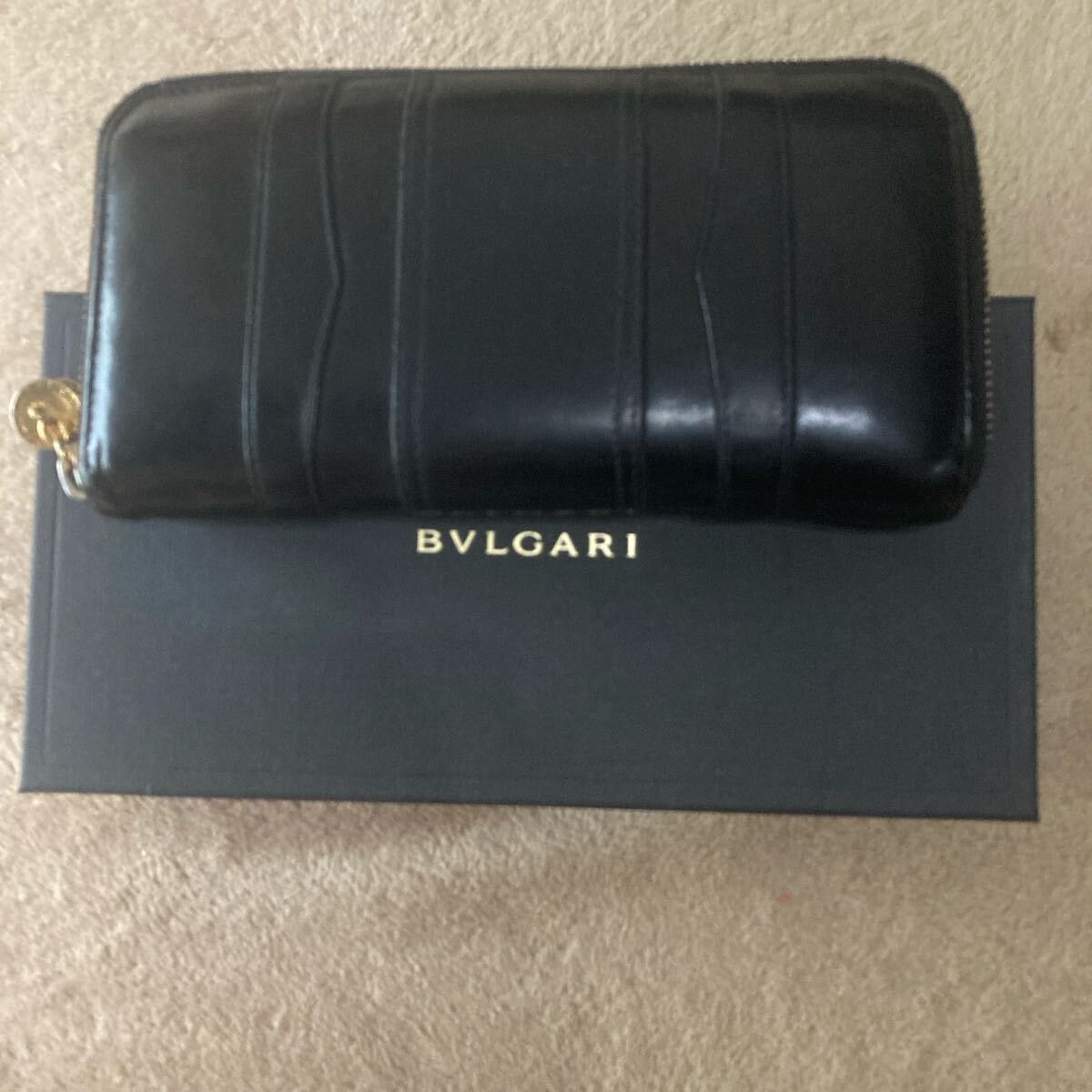 BVLGARI ブルガリ 黒 レザー 長財布