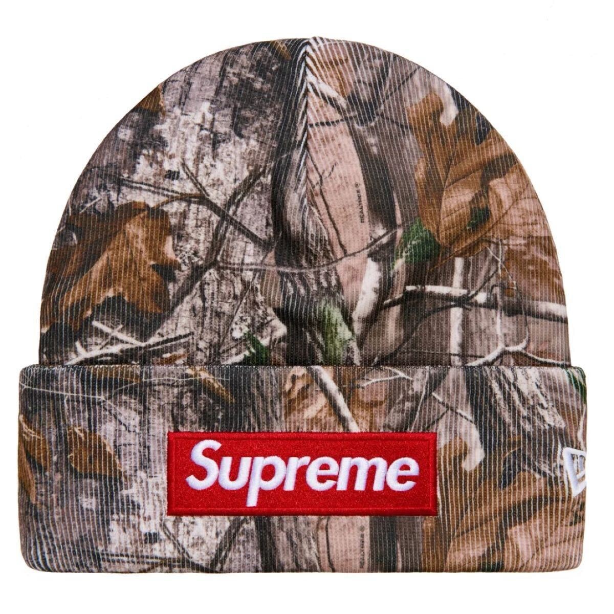 新品 国内正規品 シュプリーム ボックス ロゴ ビーニー supreme box logo new era beanie Realtree AP Camo ニット 25 FW