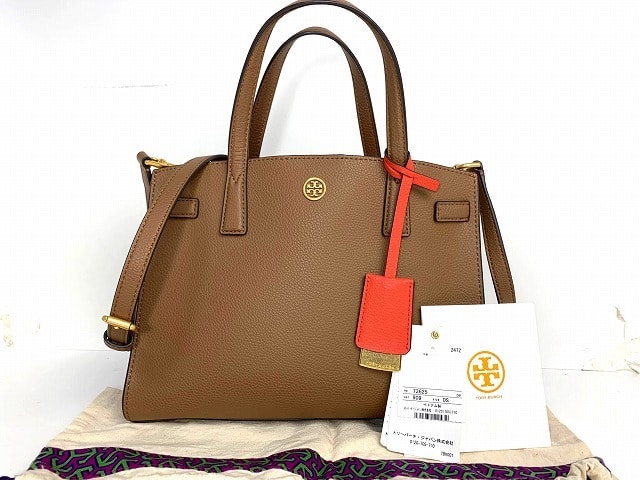 極美品★送料無料 トリーバーチ TORY BURCH ウォーカー スモール サッチェル レザー 2Way ショルダーバッグ トートバッグ ハンドバッグ