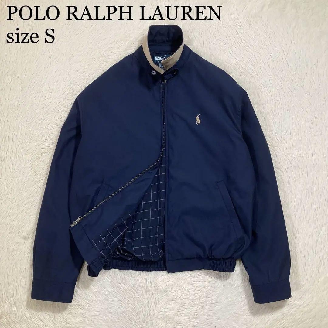 ポロラルフローレン ドリズラージャケット ポニーロゴ ブルゾン ピーチスキン 目立った傷や汚れなし】POLO RALPH LAUREN ポロラルフローレン