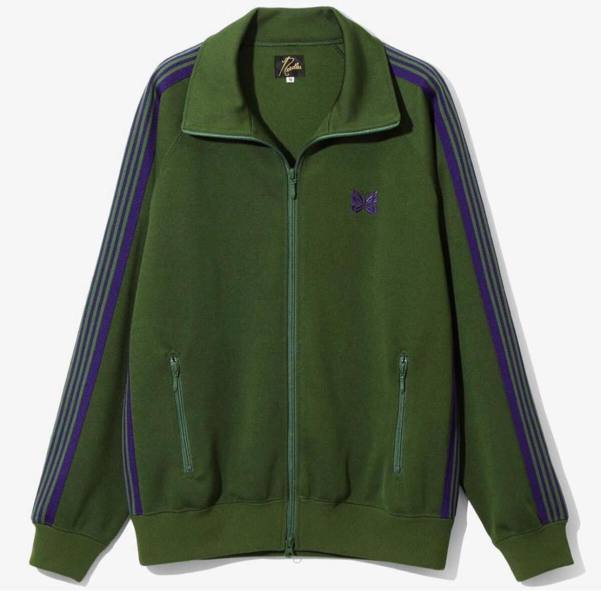 needles 23aw セットアップ　トラックジャケット　ダークグリーン　S NEEDLES[ニードルズ] 23AW Track Jacket-Poly Smooth [Wine/Ivy