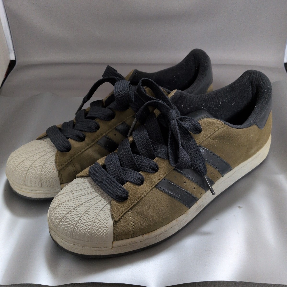 【割引】adidas アディダス★SUPERSTARⅡ スーパースターⅡ★オリーブグリーン&ネイビー★28センチ