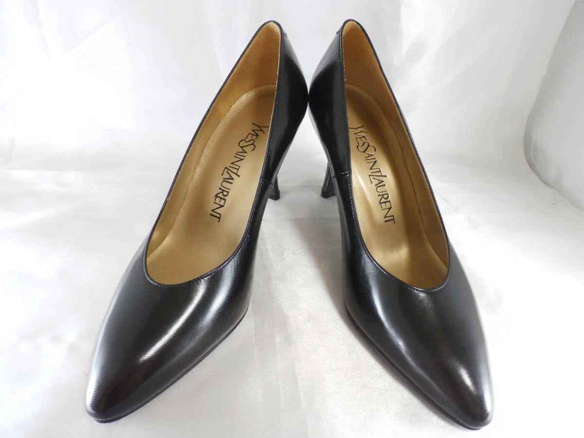 イヴサンローラン★本革パンプス★34.5★22★試着のみ★ランクN★検索れいさえ22