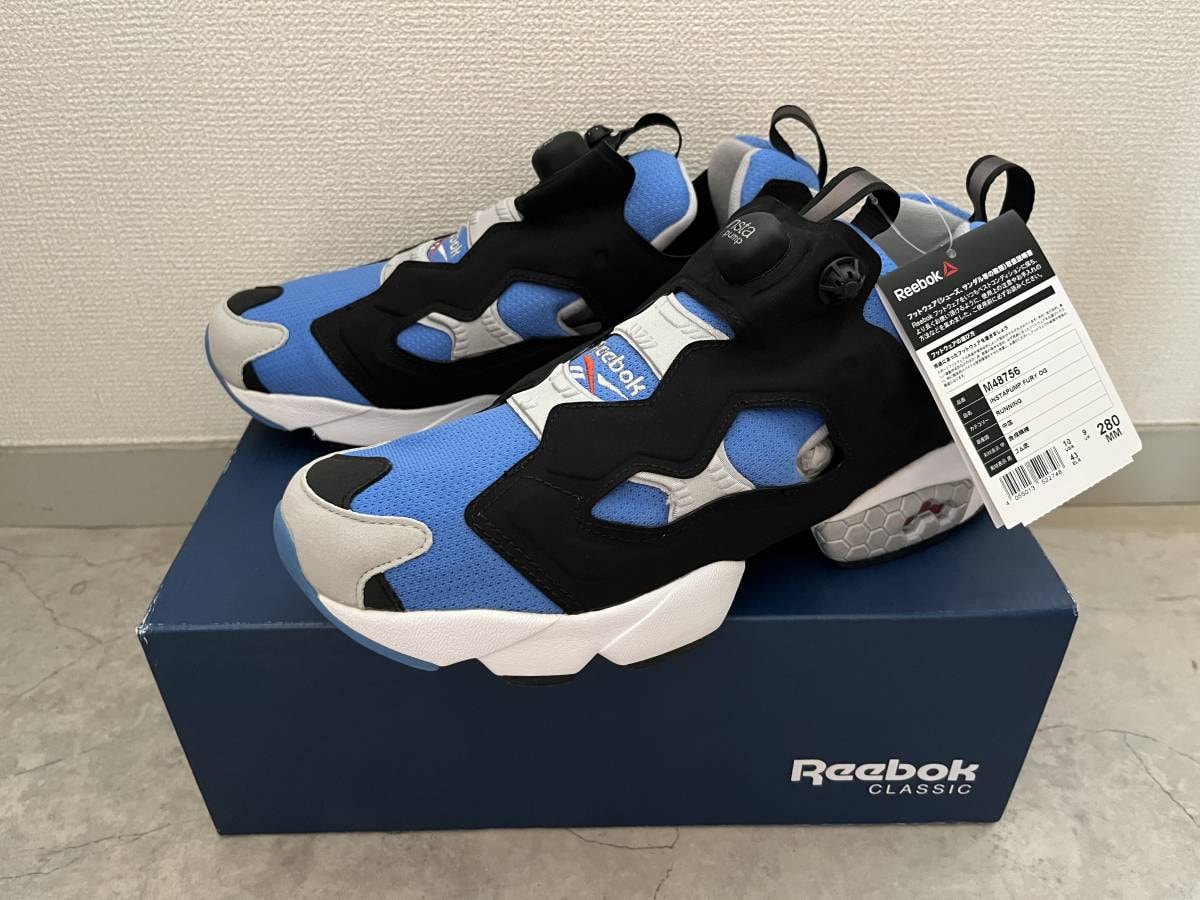 28cm US10 25周年モデル Reebok INSTAPUMP FURY OG SAX 未使用品 リーボック インスタポンプ フューリー サックスブルー M48756 国内正規品