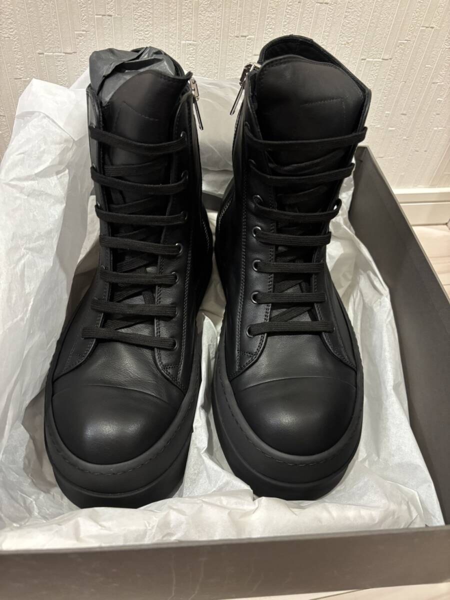 新品未使用 RICK OWENS mega bumper sneakers 43 ramones ブラック
