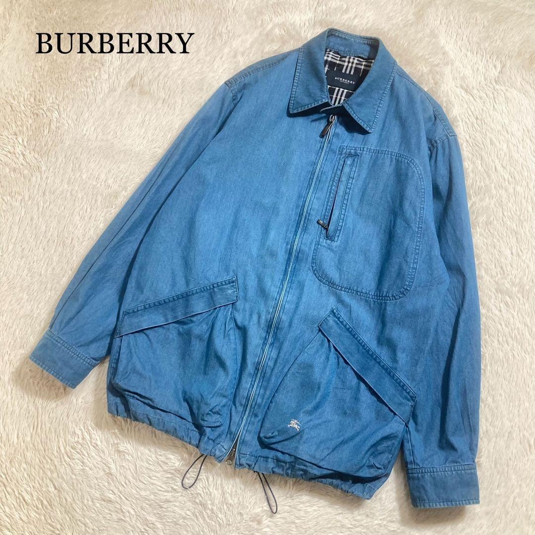 BURBERRY バーバリー スウィングトップ デニムジャケット ホースロゴ ノバチェック
