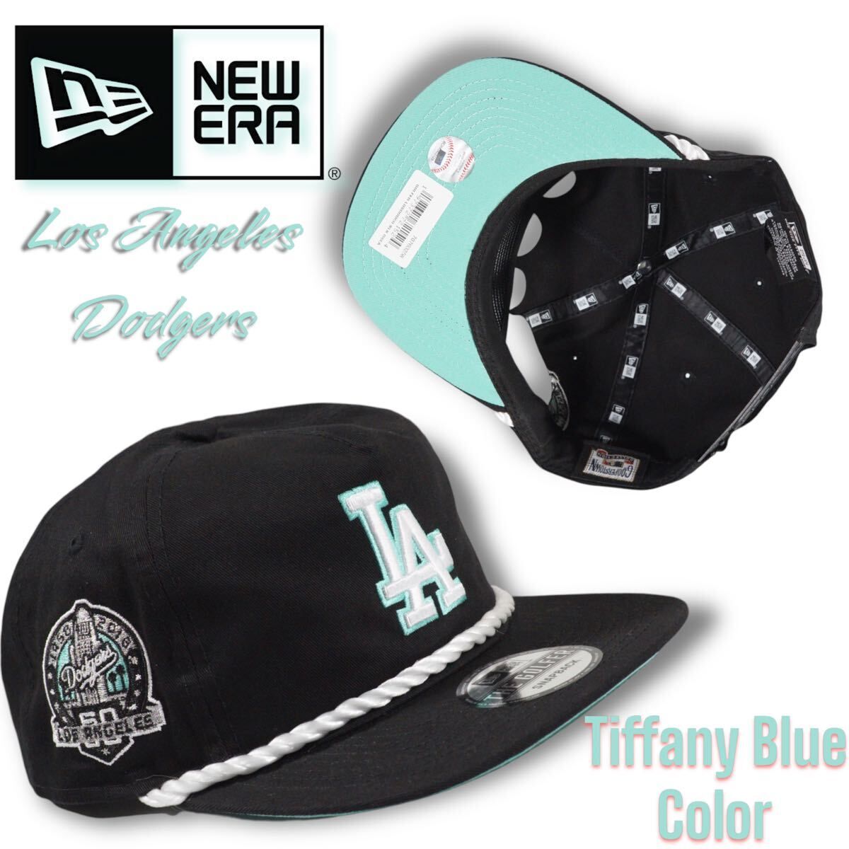 【海外限定】NEWERA Los Angeles Dodgers THE GOLFER Cap TIffany Blue Color ティファニーブルー　ドジャース　キャップ　大谷翔平