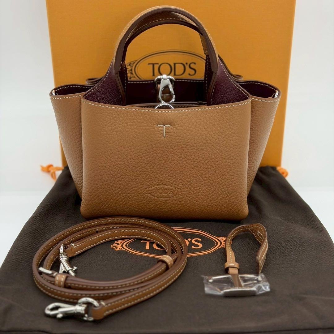 C (やや傷や汚れあり)】トッズ TOD'S ゴンミーニ 2WAY ハンドバッグ