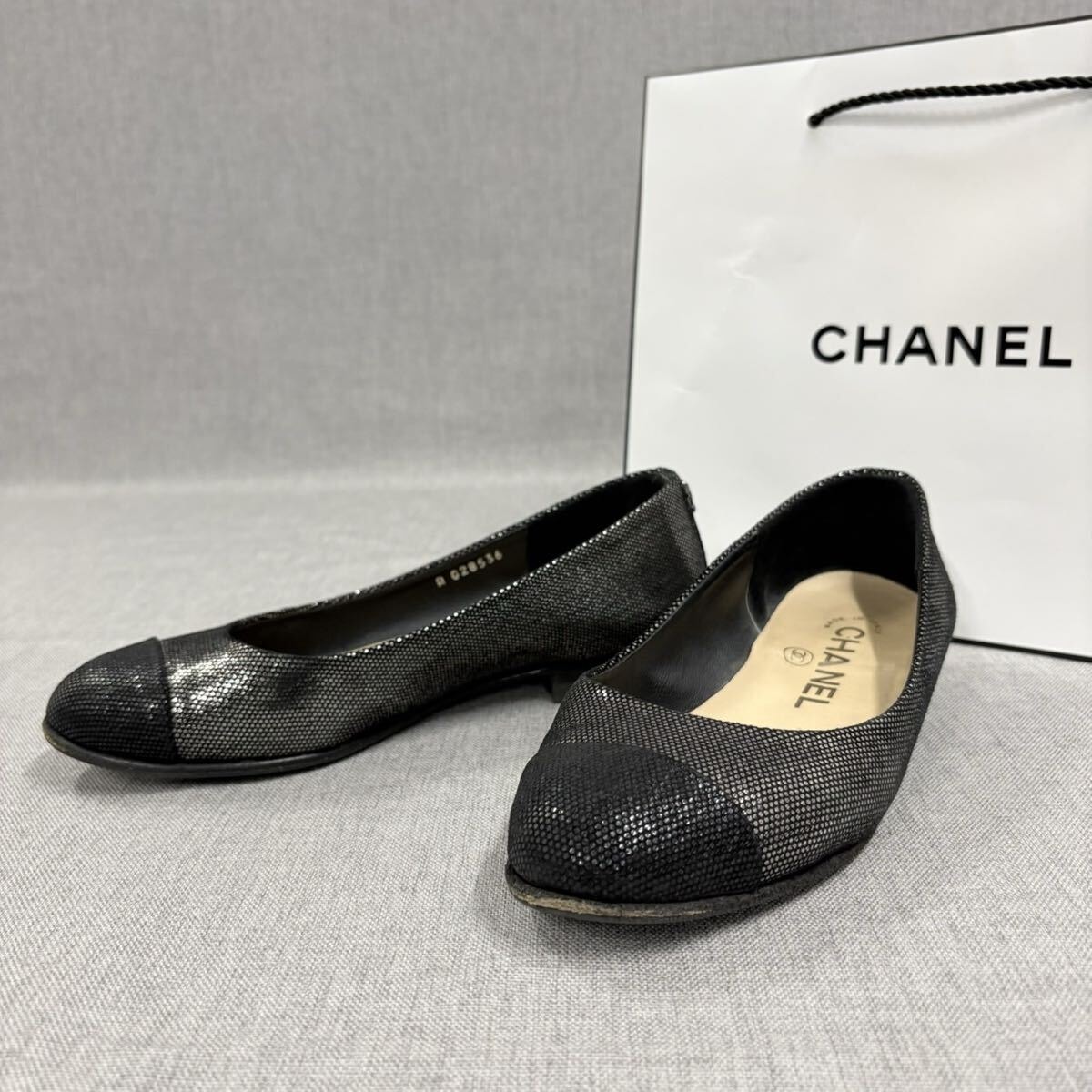 C (やや傷や汚れあり)】CHANEL シャネル ココマーク パンプス バレエ