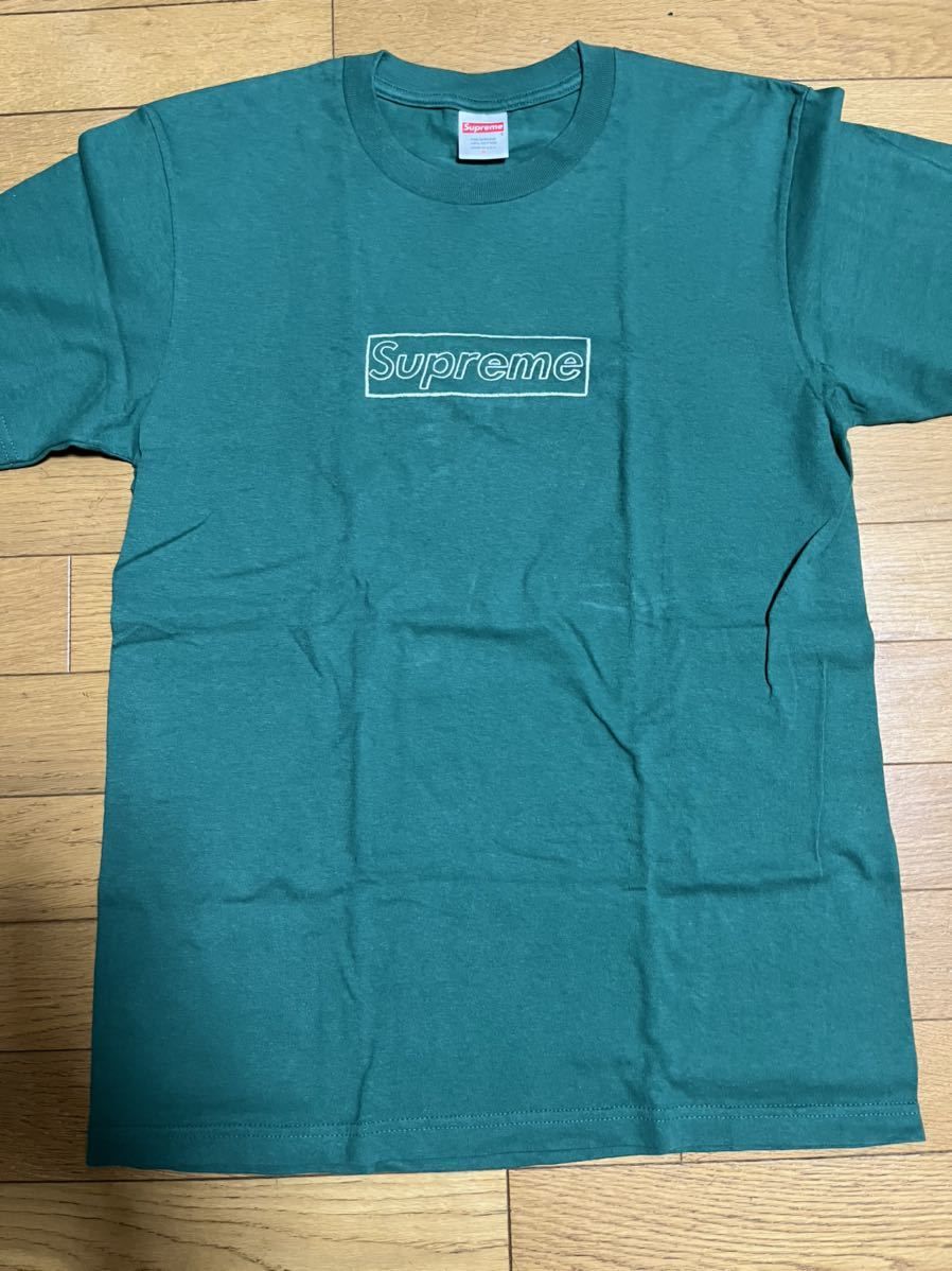 Supreme KAWS Chalk Logo Tee Light Pine Sサイズ