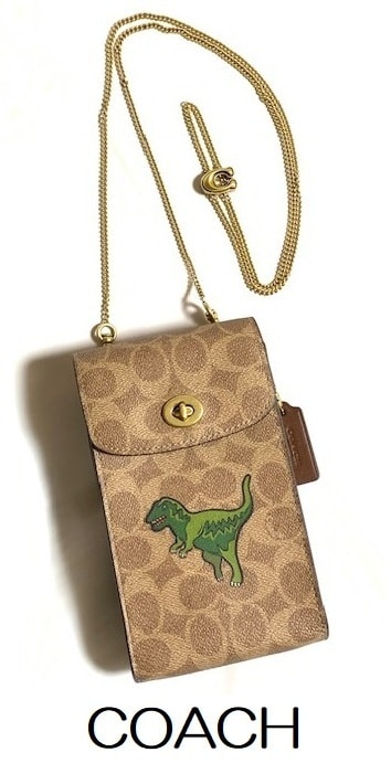 特価！ とっても可愛い COACH コーチ レキシー シグネチャー 2WAY スマホショルダー ミニバッグ タンブラウンマルチ CZ110 新品本物