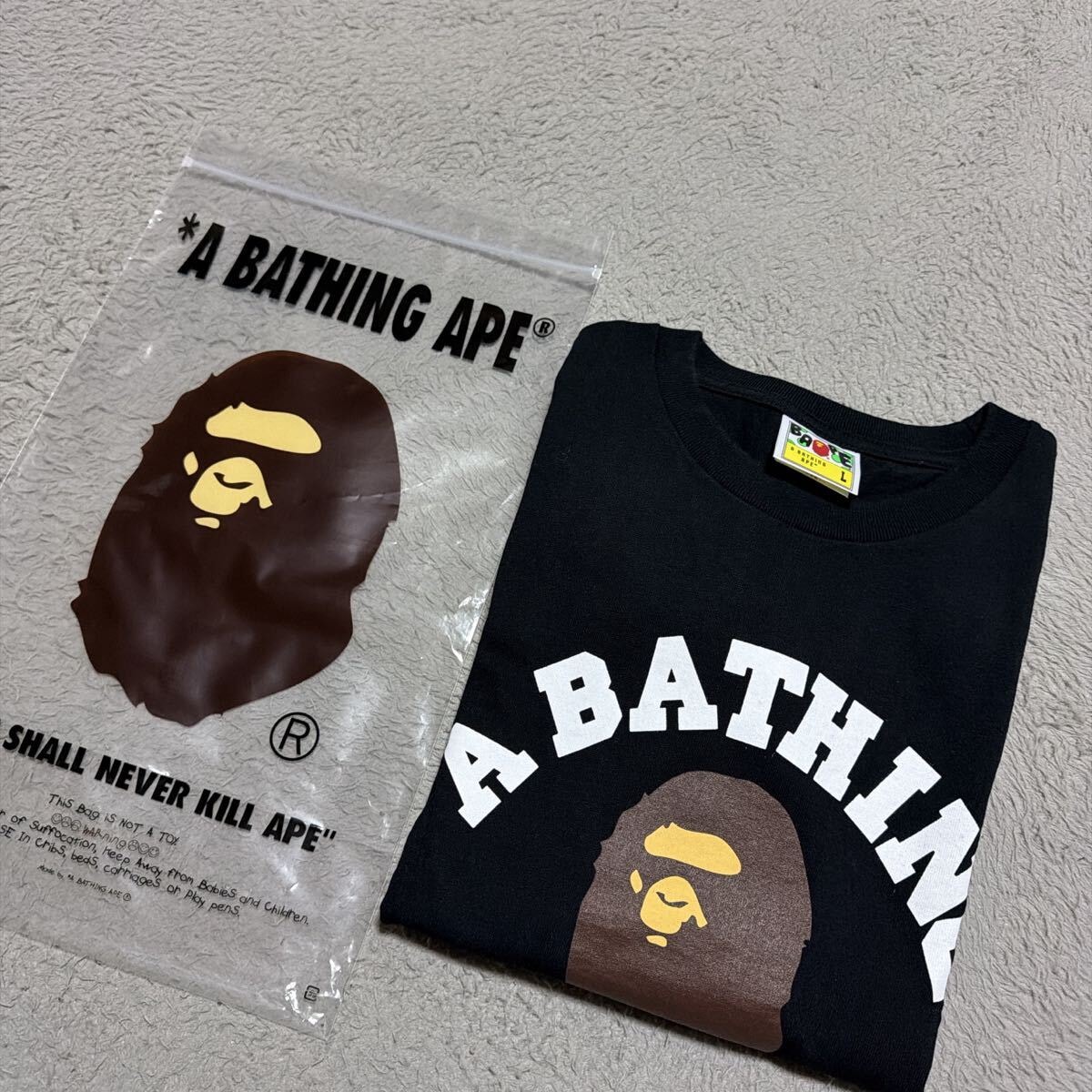 A BATHING APE ABC Camo Big Ape Head Relaxed Tee 