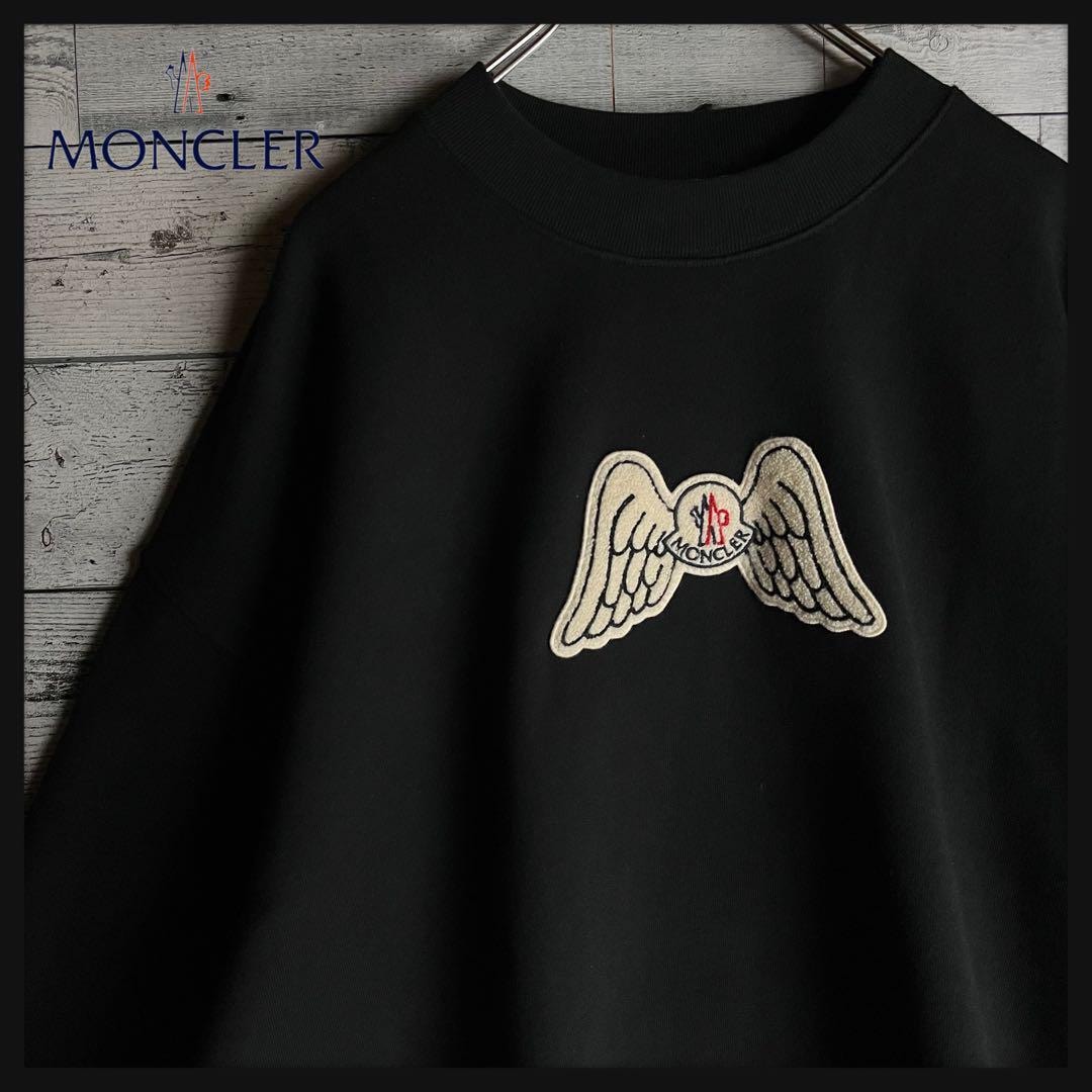 【極美品】モンクレール×パームエンジェルス☆ センターパイルロゴ入りスウェット