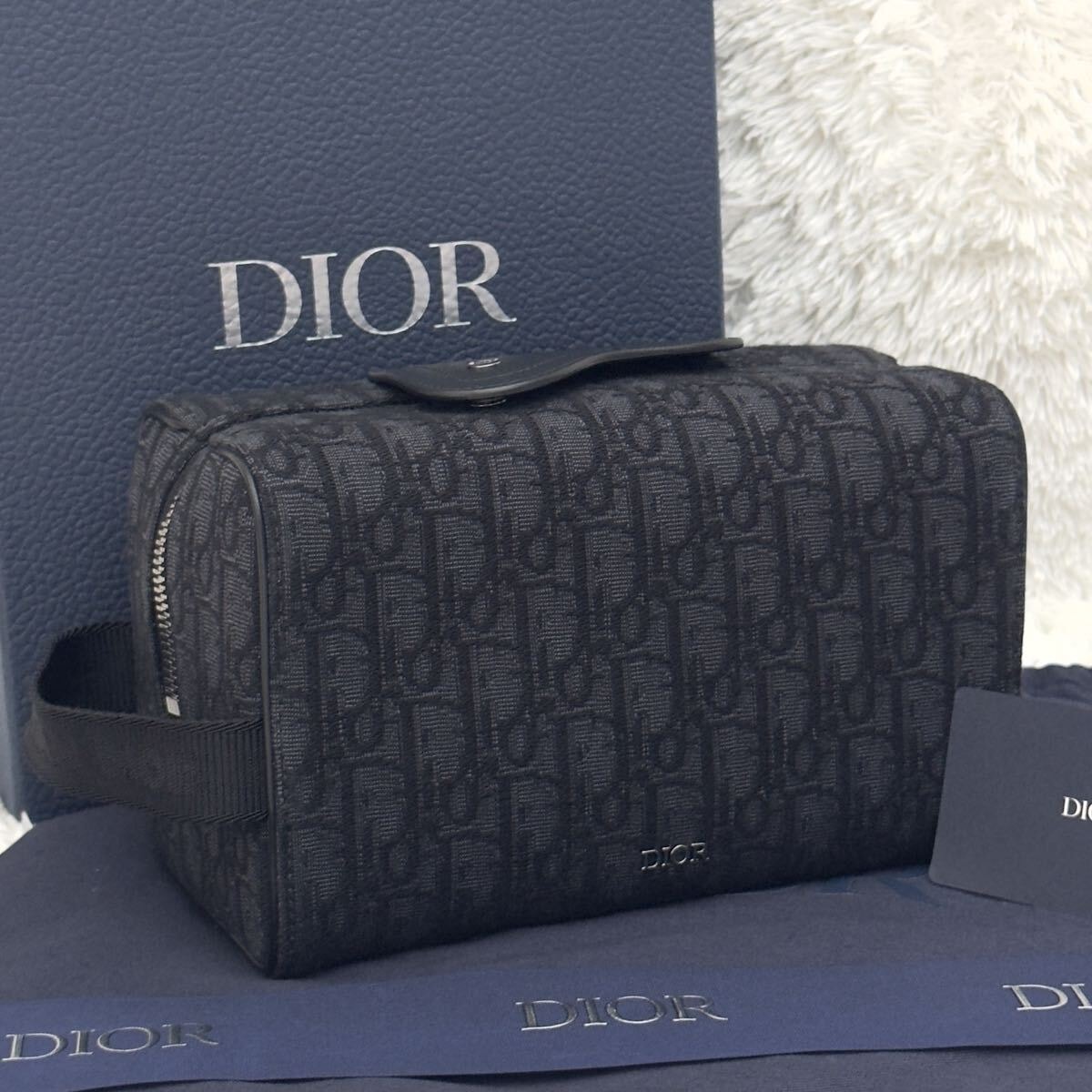 ☆新品同様☆DIOR ディオール オブリーク トロッター ランゴポーチ バッグ クラッチバッグ セカンドバッグ