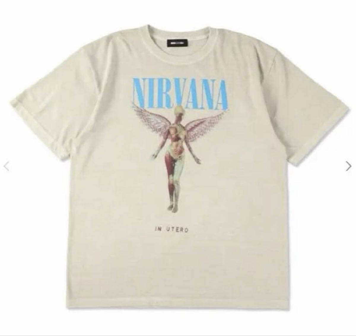 wind and sea NIRVANA IN UTERO S/S TEE サンドベージュ 新品 ウィンダンシー ニルヴァーナ　