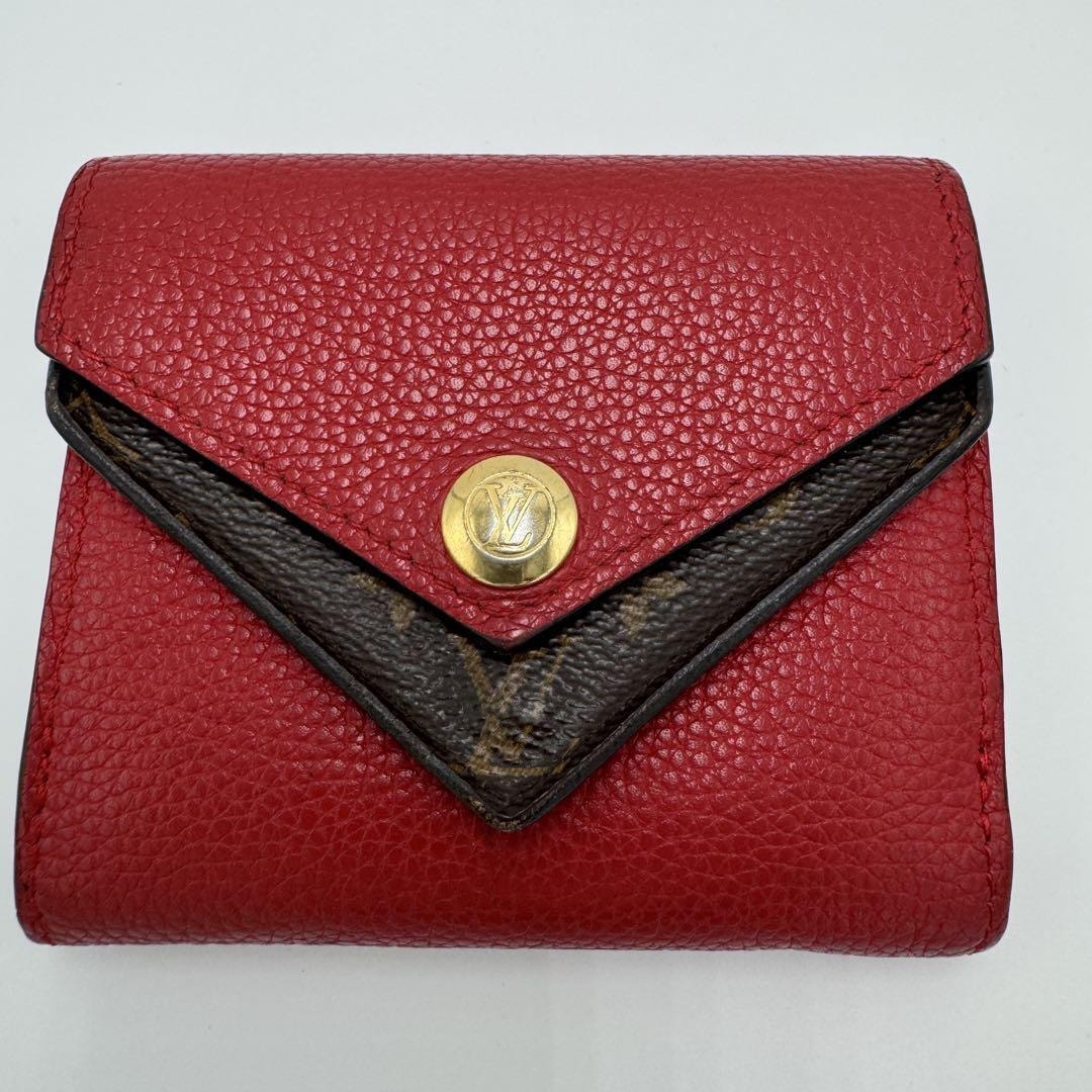 No.374 早い者勝ち☆ルイヴィトン モノグラム ポルトフォイユ ドゥブルV コンパクト 三つ折り財布 M64419 コンパクトウォレット レディース