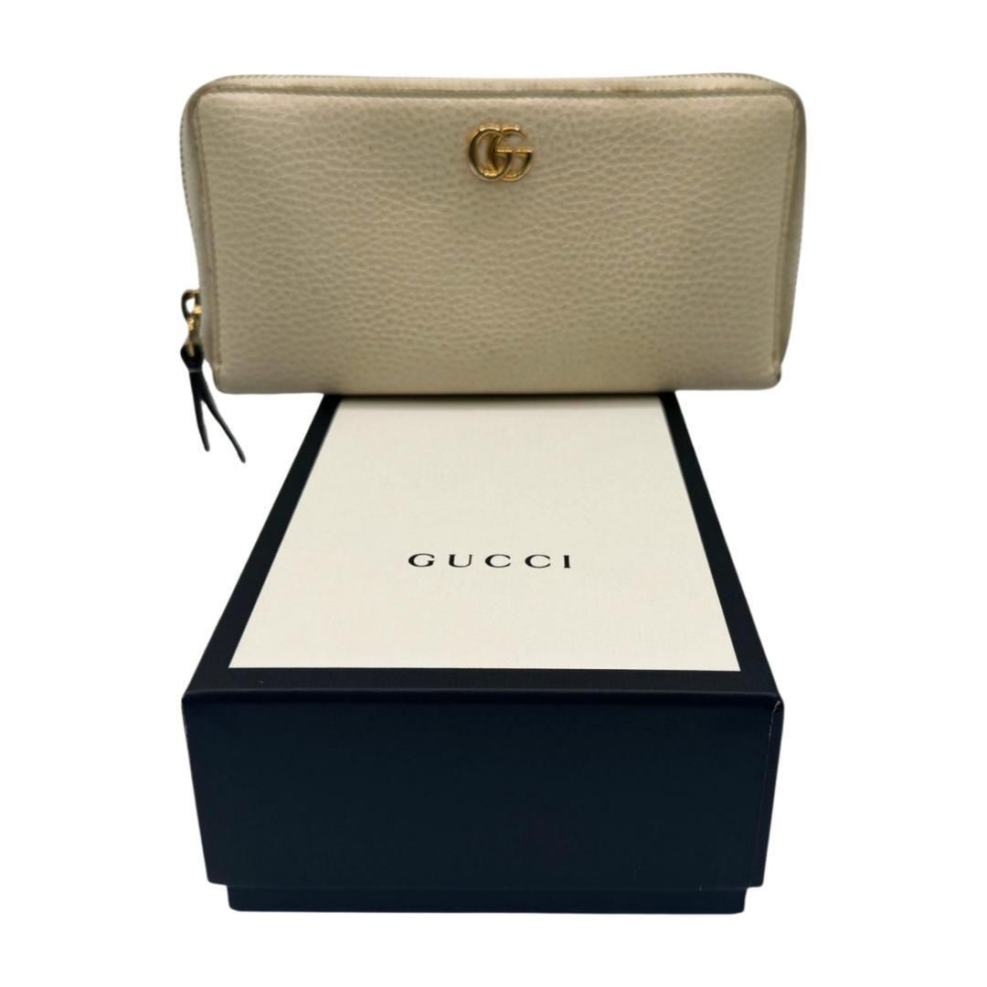 【匿名配送】グッチ GUCCI 456117 レザー GGマーモント 長財布