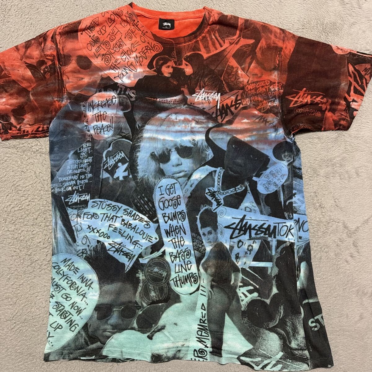 STUSSY タイダイ XL - Tシャツ Stussy Tシャツの通販 総柄 tシャツ 