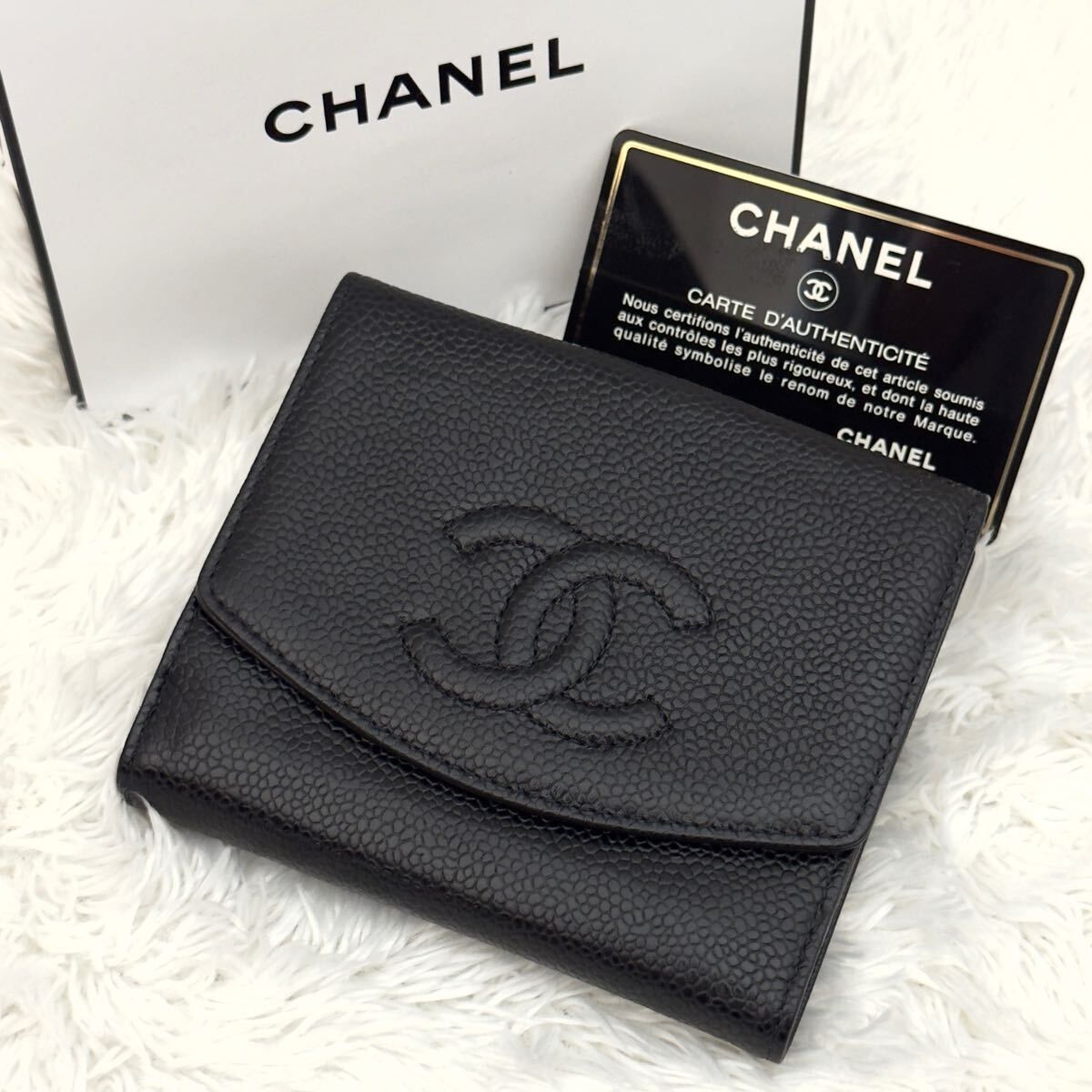 目立った傷や汚れなし】☆極美品☆CHANEL シャネル キャビアスキン 