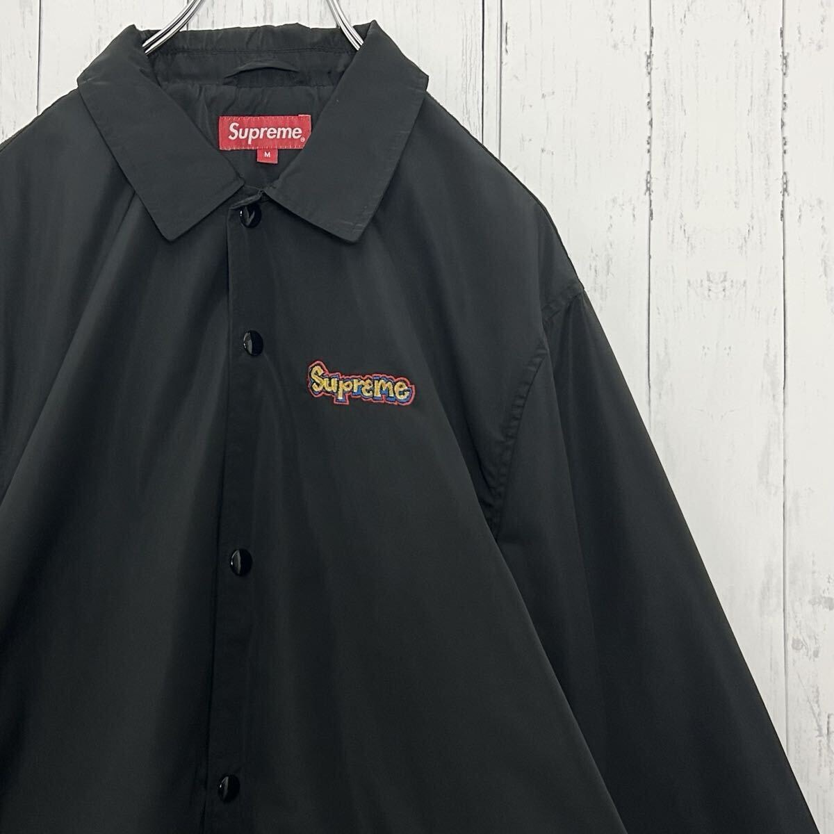 supreme ロゴ刺繍コーチジャケット 【公式通販】