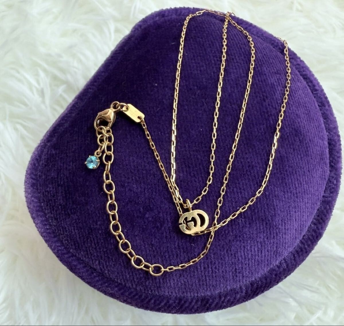 グッチ GUCCI GGランニング ネックレス K18YG ブルートパーズ 楽天市場】グッチ GUCCI ネックレス GG ランニング ロゴ ブルー