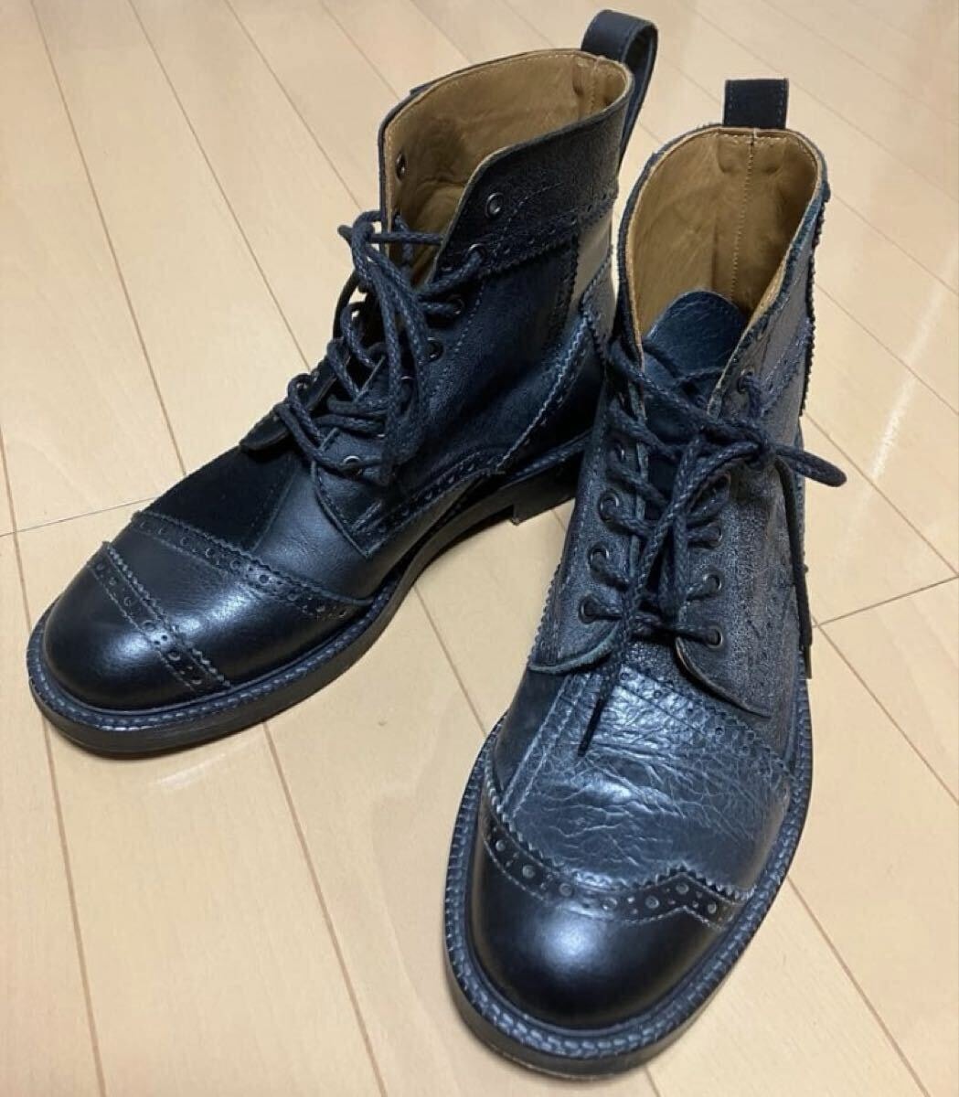 ジュュンヤワタナべマン　パッチワークブーツ