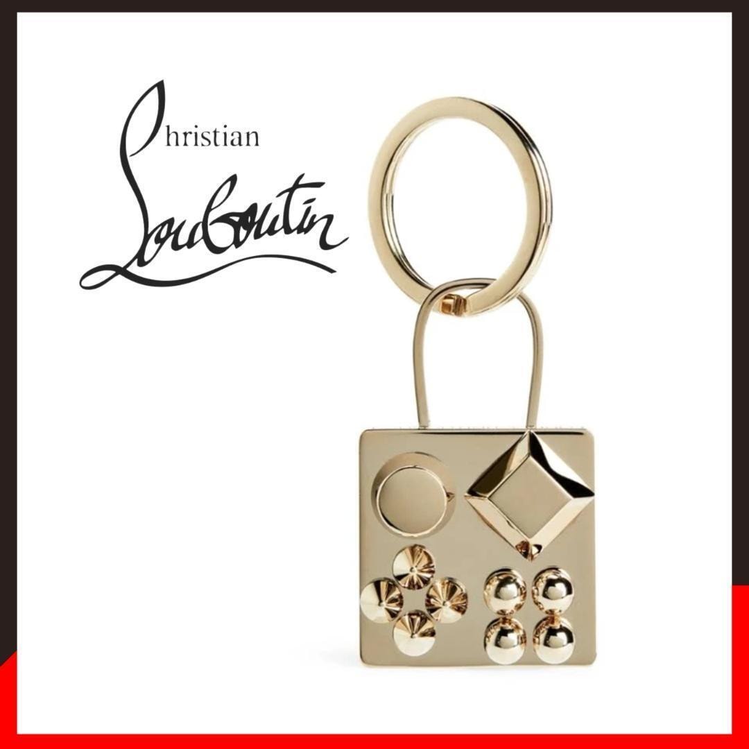 ○★新品 未使用 Christian Louboutin カラスキー キーリング ゴールド（クリスチャンルブタン）○●