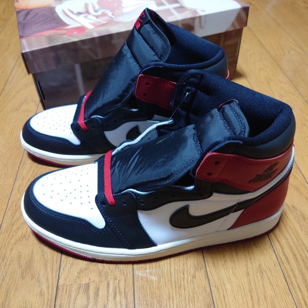 NIKE AIR JORDAN1 OG HIGH RETRO つま黒 Black Toe Reimagined 27.5センチ　新品　未使用