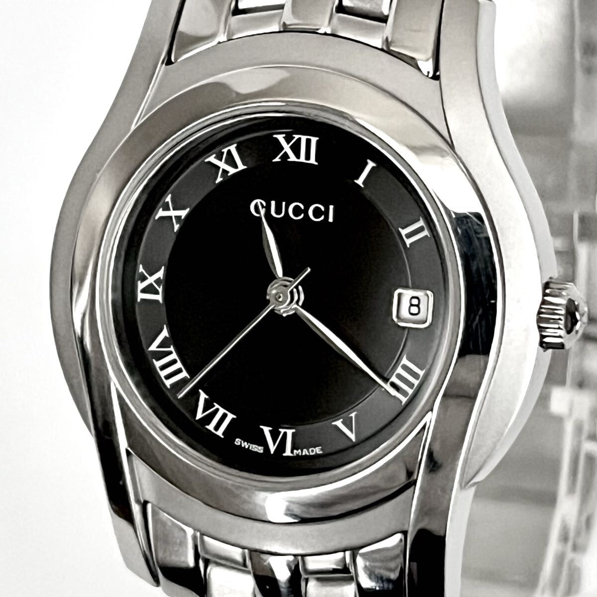 B (目立った傷や汚れなし)】【稼働】磨き済み グッチ GUCCI 5500L