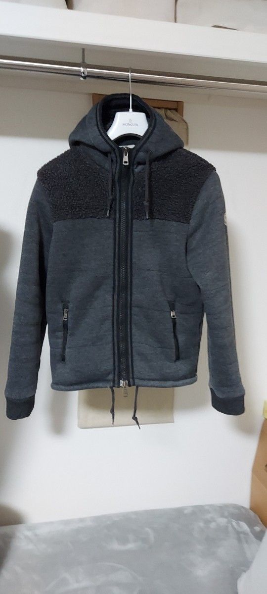 正規品 美品 希少 限定 MONCLER MAGLIA CARDIGAN モンクレール ボア フード ジャケット ダウン