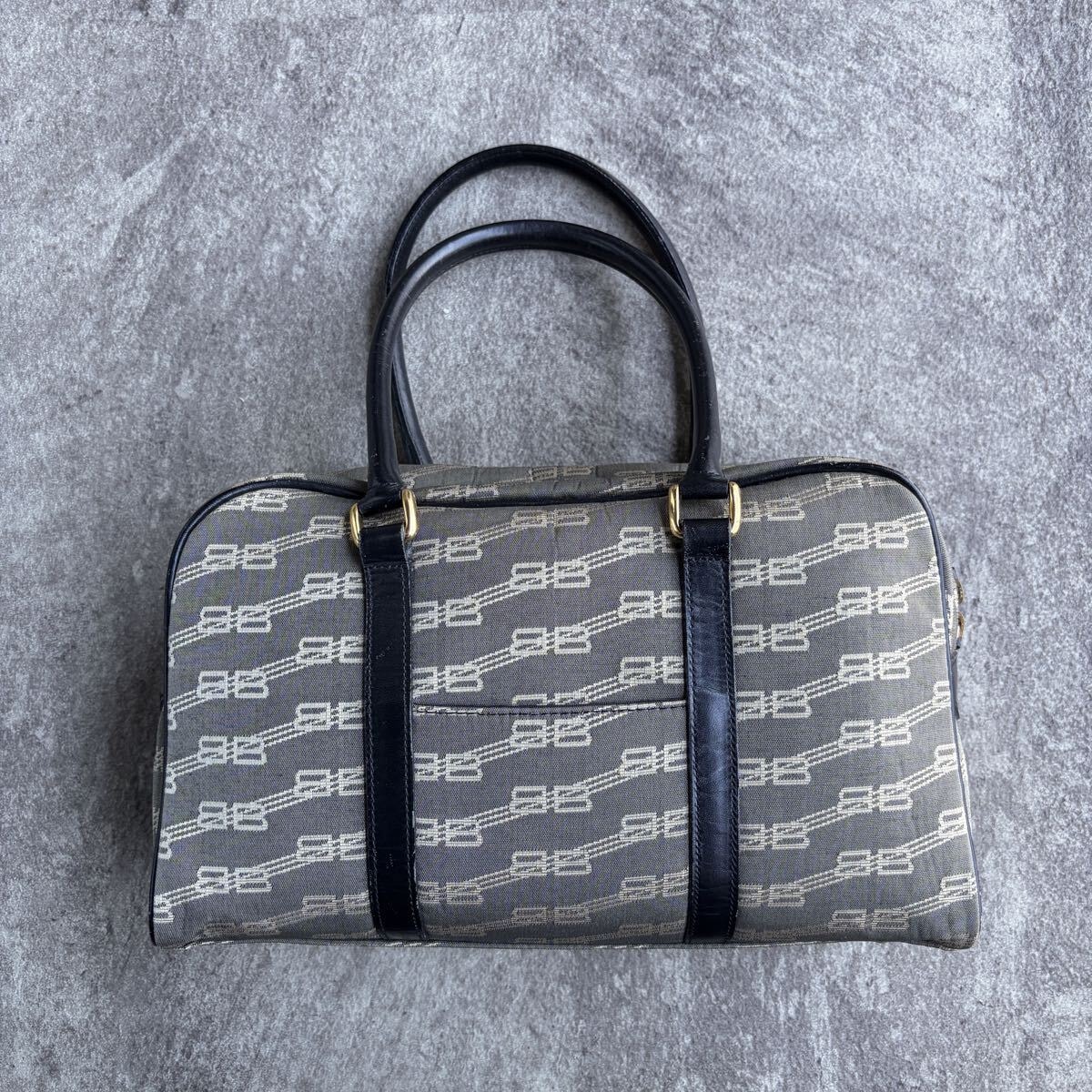 【BALENCIAGA】BB ハンドバッグ オールド バレンシアガ モノグラム