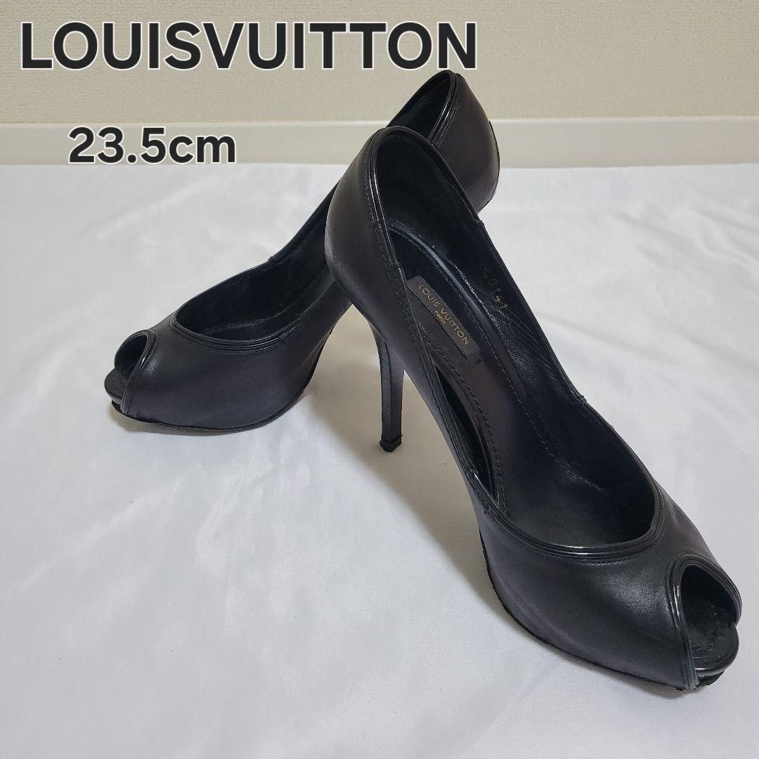 LOUISVUITTON ルイヴィトン レザー パンプス ヒール 23.5cm