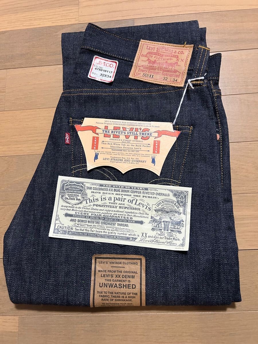 A+ (新品・未使用(ワケあり))】リーバイス LVC 1947 501XX 2003年製