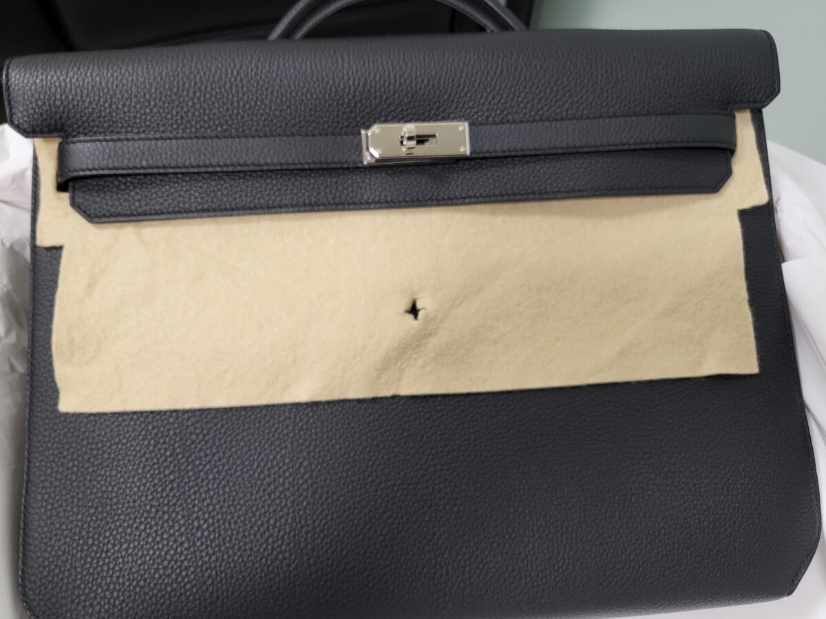 【新品同様現行品】エルメスケリーデペッシュ36 ブラック シルバー金具 トゴ