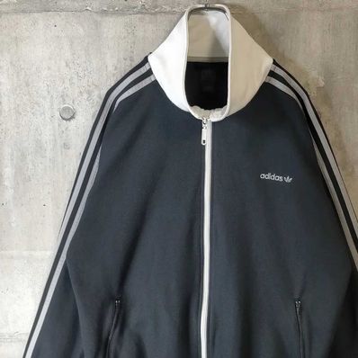 希少デザイン 4XL adidas アディダス クリーム 白 黒 Cream White 2020年のクリスマスの特別な衣装 黒 白 バイカラー トラックジャケット アディダス adidas 希少デザイン ジャージ