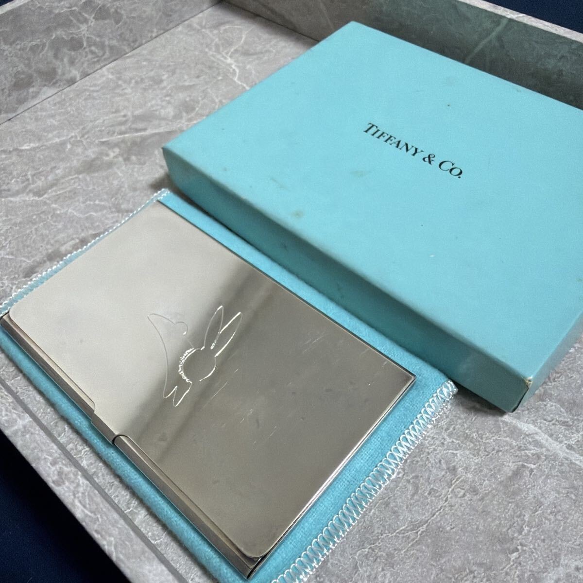 C (やや傷や汚れあり)】【希少】ティファニー カードケース 名刺入れ