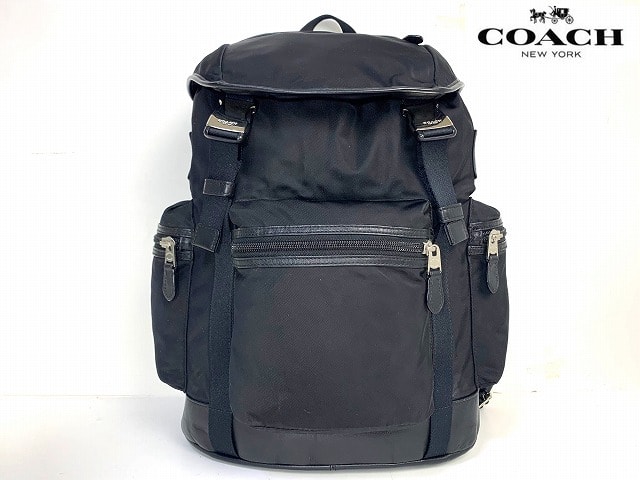 C (やや傷や汚れあり)】COACH コーチ シグネチャー ブラック 黒