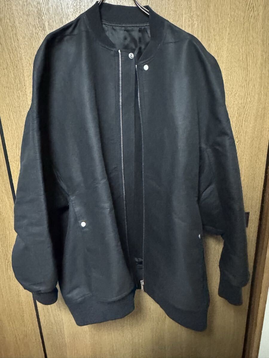 RICK OWENS JUMBO PETER FLIGHT JACKET 54 黒