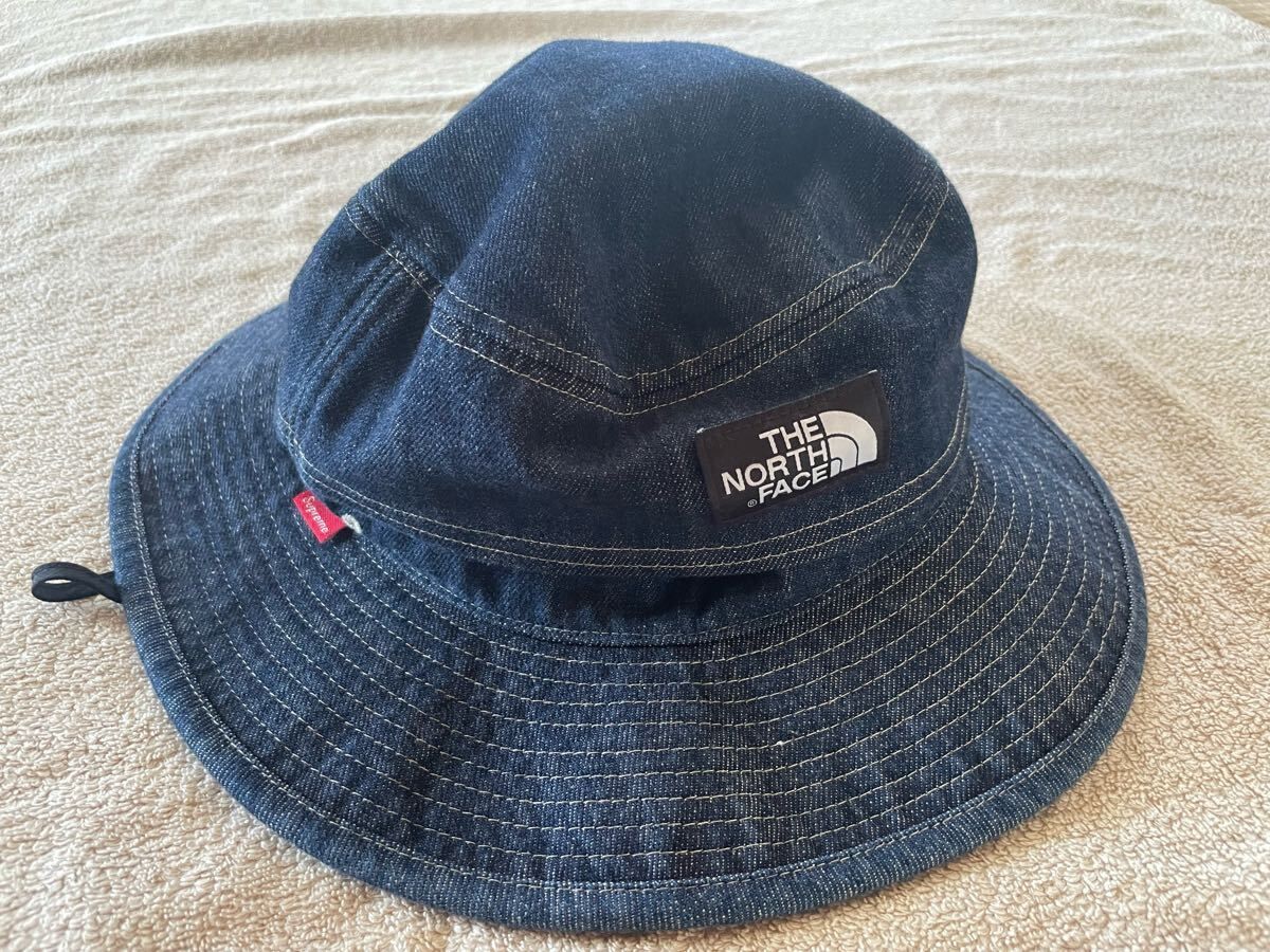 Supreme THE NORTH FACE Denim Horizon Breeze Hat Windstopper 15SS シュプリーム ノースフェイス ハット ホライズンハット 帽子 デニム