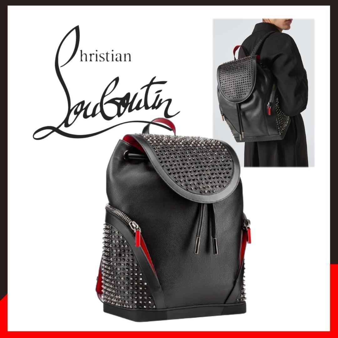 ○★新品 未使用 クリスチャン ルブタン エクスプローラーファンク バックパック ブラック（Christian Louboutin）○●