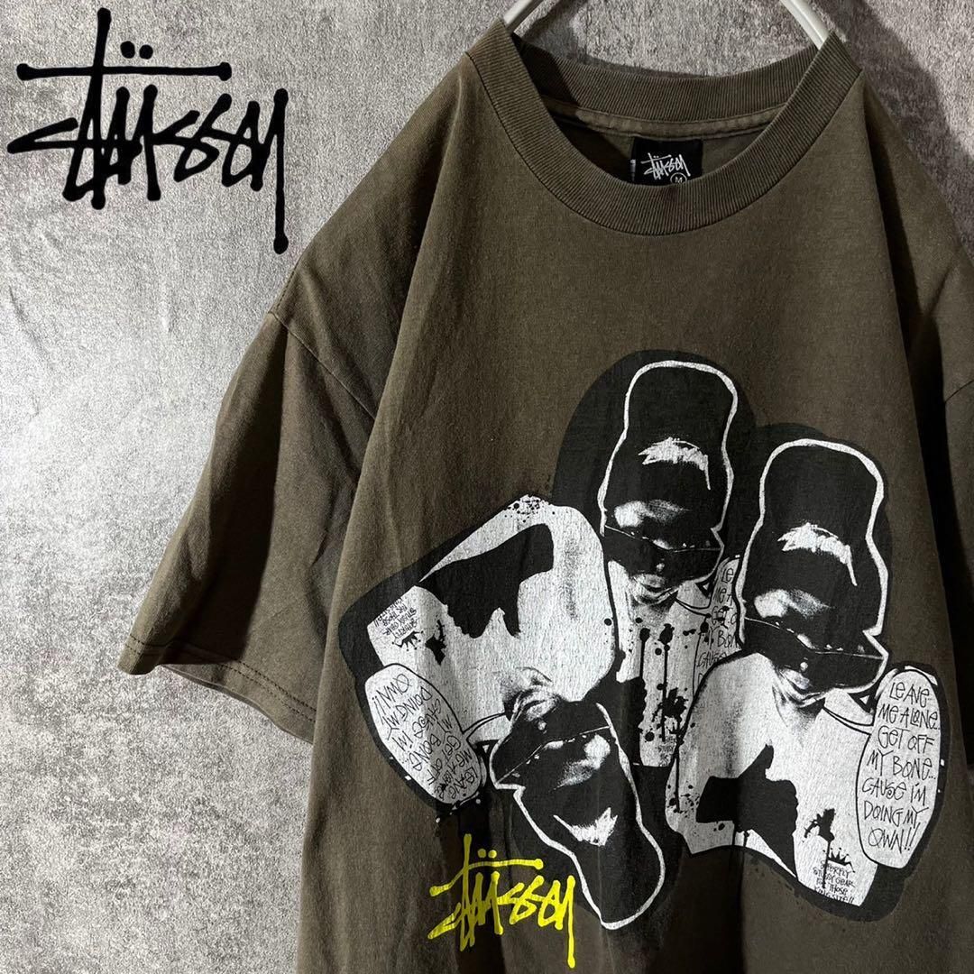 [大人気]　ステューシー　Tシャツ　ビックプリント◎　存在感◎　フォトT