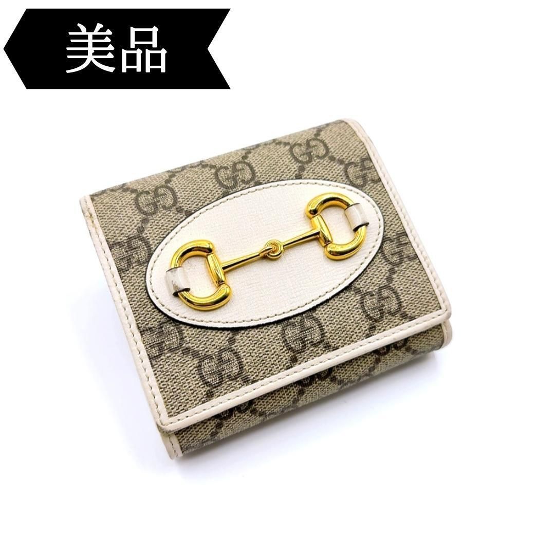 ◇グッチ◇GGスプリーム/621891/ホースビット/三つ折り財布/ウォレット ◇グッチ◇GGスプリーム/621891/ホースビット/三つ折り財布