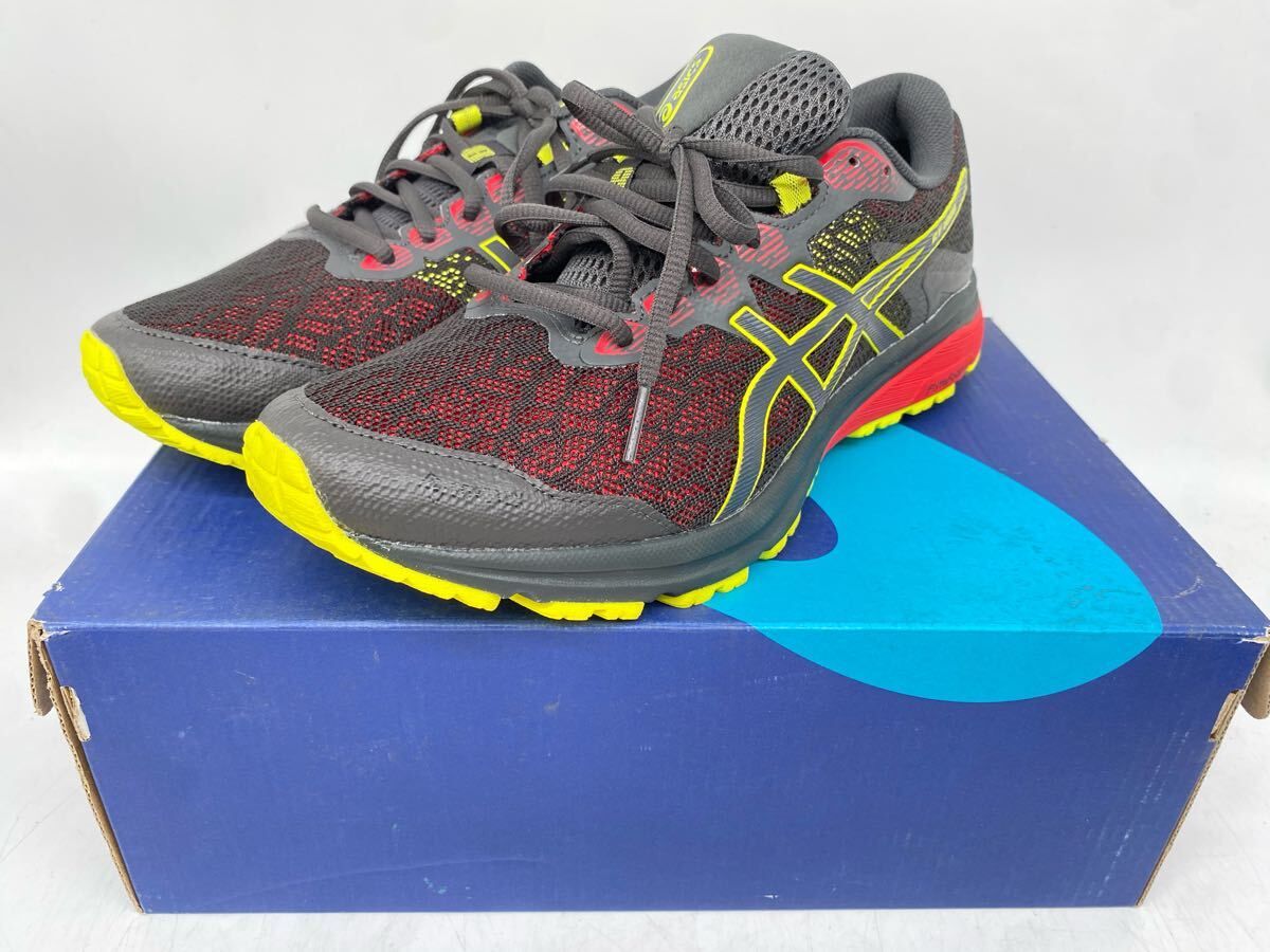 ASICS GT-1000 8 G-TX 28cm 28.0 MEN GRAPHITE GREY SOUR YUZU アシックス ランニングシューズ スニーカー スポーツ DUOMAX YO7B4