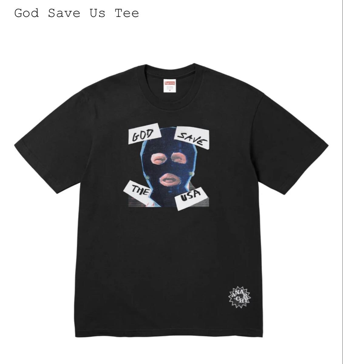 Supreme God Save Us Tee ブラック Tシャツ　XL