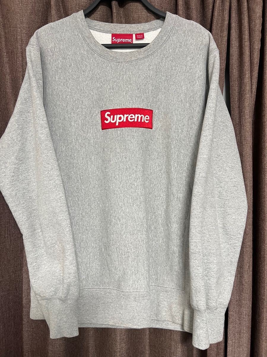 シュプリーム ボックスロゴ スウェット クルーネック