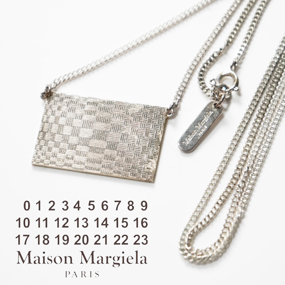 新品/2016年製 【 Maison Margiela メゾン マルジェラ 11 】 S35UU0148 / アンティーク調プレートネックレス