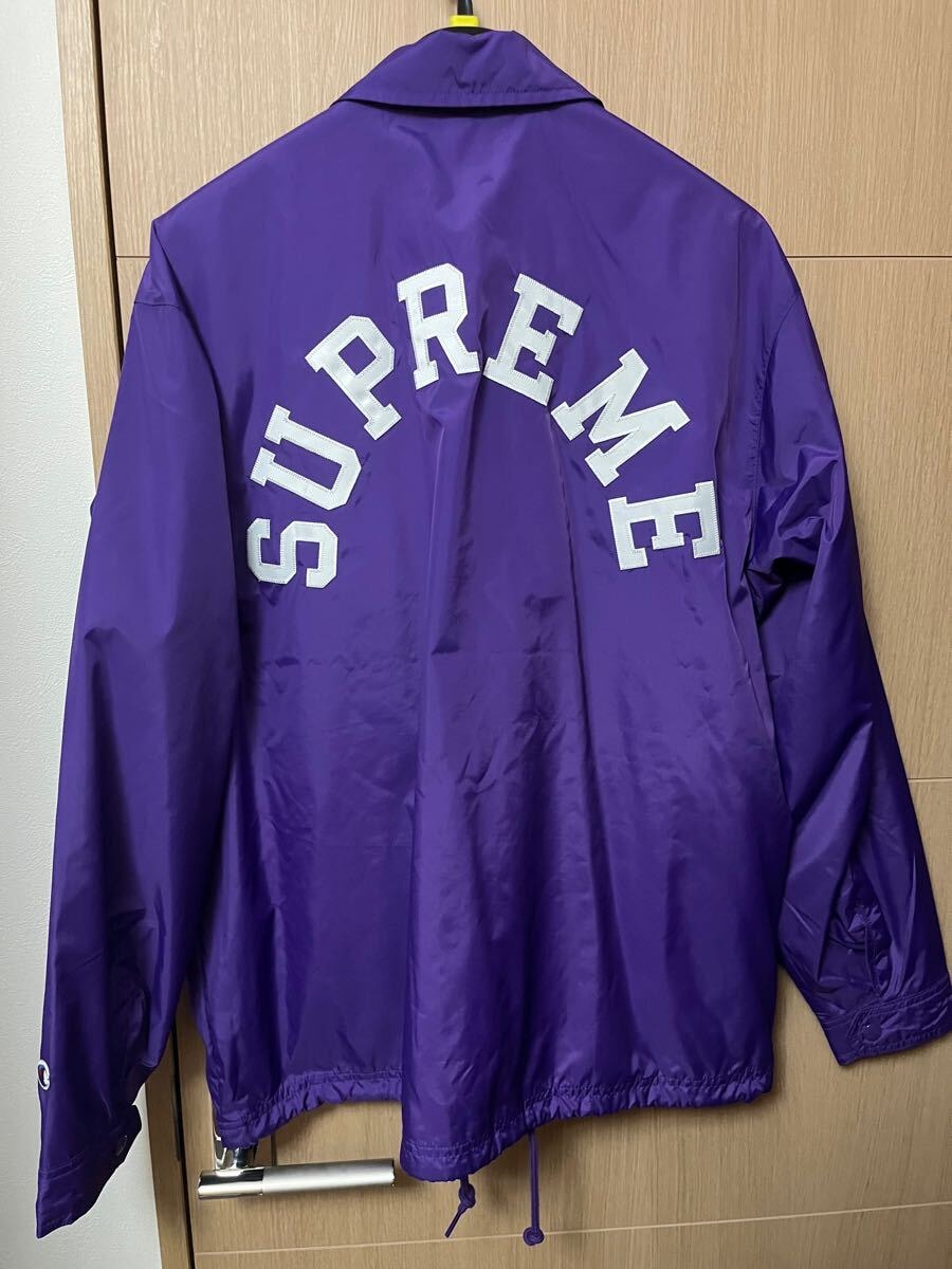 目立った傷や汚れなし】Supreme×Champion 24SS Coaches Jacket