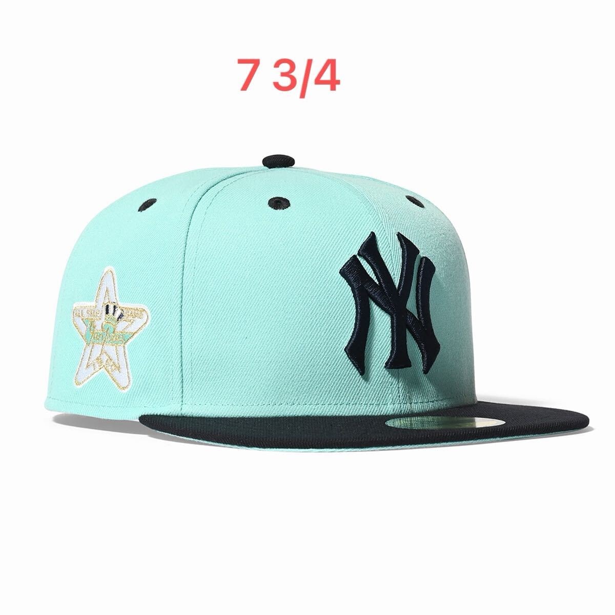 ニューエラ NEW ERA 59FIFTY MLB ニューヨーク ヤンキース YANKEES Tiffany ティファニー homegame 別注 ７3/4 61.５　新品未使用